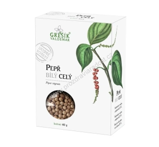 Dobré koření Pepř bílý celý 40 g GREŠÍK