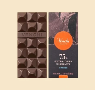 Venchi hořká 75 % čokoláda 78 g