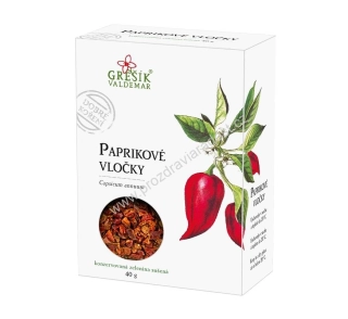Dobré koření Paprikové vločky 40 g GREŠÍK