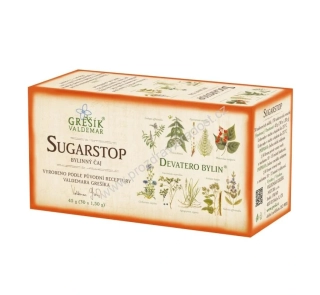 Bylinný čaj Sugarstop 20x1,5 g GREŠÍK