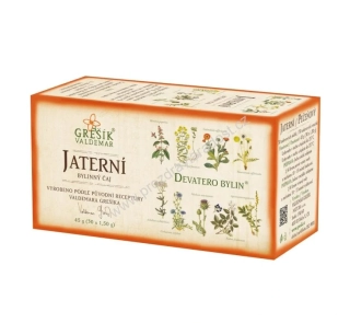 Bylinný čaj Jaterní 30x1 g GREŠÍK
