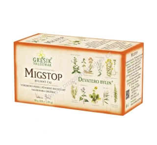 Bylinný čaj Migstop 20x1,5 g GREŠÍK