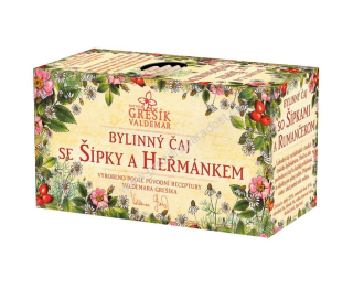 Se šípky a heřmánkem 20x1,5 g GREŠÍK