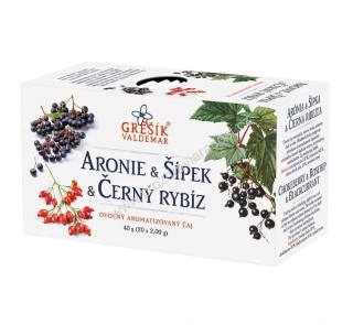 Čaj Aronie & Šípek & Černý rybíz GREŠÍK