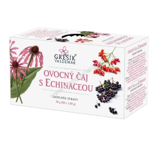 Ovocný čaj s echinaceou 20x1,5 g GREŠÍK