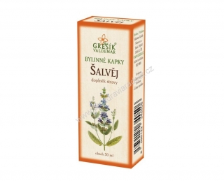 Šalvěj - kapky 50 ml GREŠÍK