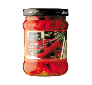 Červené chilli papričky 190 g Exotic Food