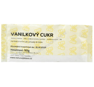 Vanilkový cukr s fruktózou 50 g NATURAL J.