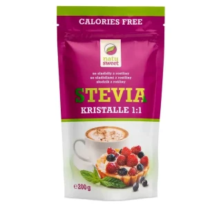 Stevia kristalle 1:1 200 g NATUSWEET