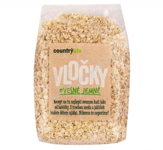 Vločky ovesné jemné 500 g COUNTRY LIFE