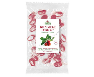 Brusinkové bonbóny 100 g GREŠÍK