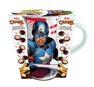Hrnek Captain America + kakaové kuličky ZAINI