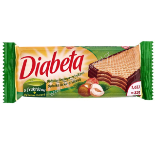Dibeta Oplatka lískooříšková polomáčené 32 g PLH