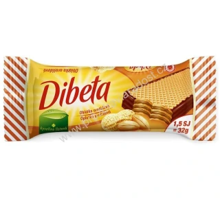 Dibeta Oplatka arašídová polomáčená 32 g PLH